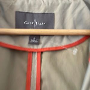 Cole Haan Khaki  Lightweight Trench Rain Coat Jack